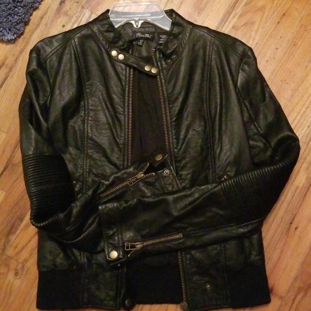 Miss Me Black Leather Jacket